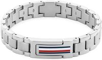 Tommy Hilfiger TJ2790596 Heren Armband - Schakelarmband - Staal - Gepolijst - 19 cm - 12 mm - Zilverkleurig