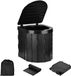 SnelShoppen Toilette de camping pliable portable avec couvercle et 20 sacs de nettoyage