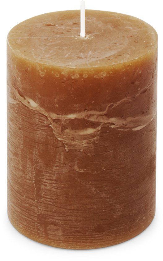 Spaas Rustieke stompkaars Essential Collection 80/110 mm - Cognac