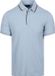 State of Art Poloshirt Tipping Cotton Linen Lichtblauw - Maat S - Heren