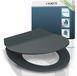 SCHÜTTE Abattant de WC 82704 SLIM ANTHRAZIT - Duroplast - Soft Close - Afklikbaar - RVS-Scharnieren - Antraciet