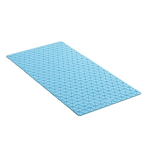 tatay Antislip badmat van rubber SBS - TP met 94 zuignappen, design diamond, blauw, afmetingen: 72 x 36 cm