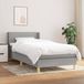Maison Exclusive - Sommier à lattes de lit avec matelas gris clair 100x200cm tissu