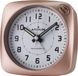 Atrium A610-17 Réveil analogique - Sans tic-tac - Alarme - Argent - Rose métallique - Lumière - Radiocommandé - Clair - Facile à utiliser - Mouvement à quartz - Fonction snooze