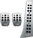 Simoni Racing Pedaalset Special - Geborsteld Aluminium/Zwart Rubber