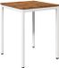 vidaXL Tuin Eettafel Natuurlijk en Wit Acacia Hout Rond 60 x 60,5 x 75 cm