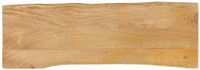 vidaXL Tafelblad met natuurlijke rand 110x40x2,5 cm massief mangohout