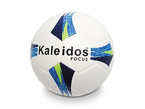 Mondo Sport Football FOCUS KALEIDOS 5 - maat 5 Soccer School - 440 g - Wit Blauw Groen - 13876