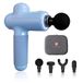 Hi5 Sportster 10333 massagepistool met 4 koppen, 850 g, lichtblauw