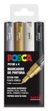 UNI Posca Set PC 1M GSWB - 4 pennen