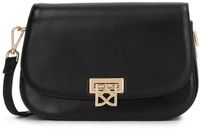 Kazar Small leather messenger bag with decorative clasp