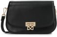 Kazar Small leather messenger bag with decorative clasp