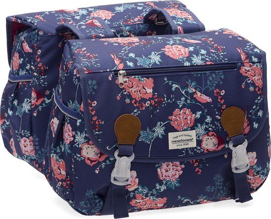 New Looxs Joli Double Dubbele Fietstas 34L Ella Blue