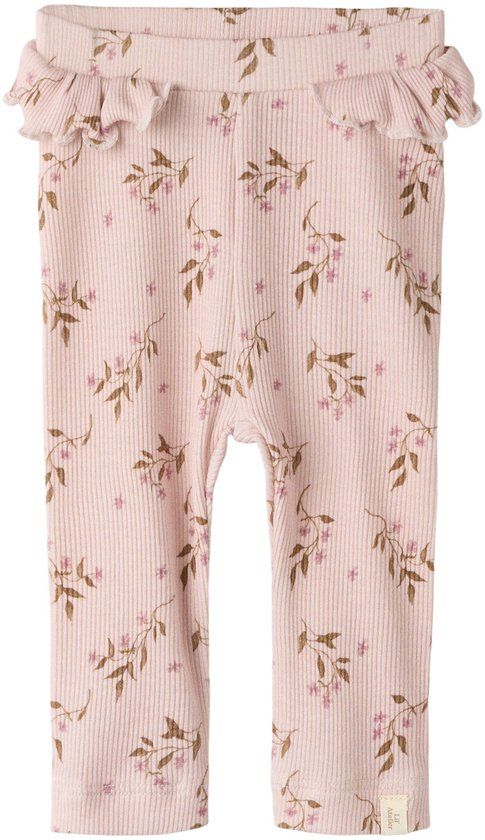 Lil' Atelier Baby Legging Print Gebloemd Biologisch katoen Hushed Violet