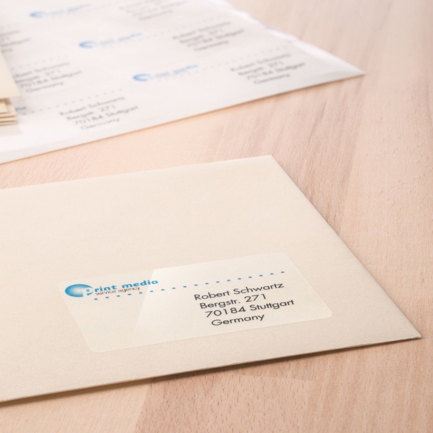 HERMA 8017 - Printeretiketten - Transparant - Laser - Duitsland