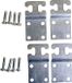 Fibox MF CAB Wandhouder Metaal Grijs-wit (RAL 7035) 1 set(s)