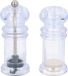 Merkloos / Sans marque Edco Eindhoven Bv Zout en peper molen set - 10 x 4 cm - transparant