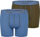 Sloggi Langer Boxer Blue Start Mannen Effen 96% Katoen, 4% Spandex XL