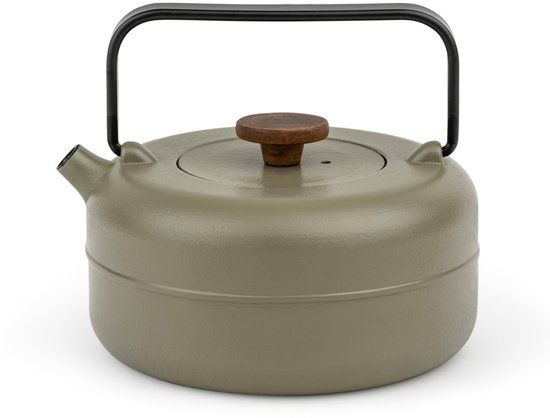 Bredemeijer Theepot Henan gietijzer 0,75 liter khaki met filter