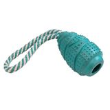 Nobby Massief rubberen jumper met touw: 11 cm, touw: 14 cm