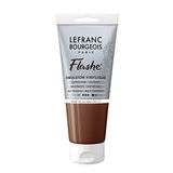 Lefranc Bourgeois 300488 Flashe acryl- en vinylverf, lichtecht, dekkend en bestand tegen veroudering - 80ml Tube, Burnt Sienna