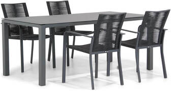 Santika Furniture Santika Annisa/Pallazo 180 cm dining tuinset 5-delig