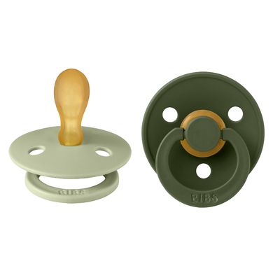 BIBS® Colour - Fopspeen - Sage & Hunter Green - 6-18 maanden - 2 stuks