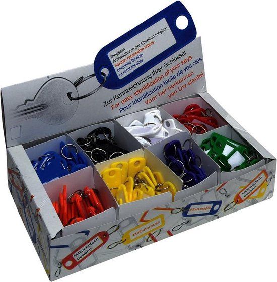 DX Sleutel labels kunststof assortiment (8x25st)