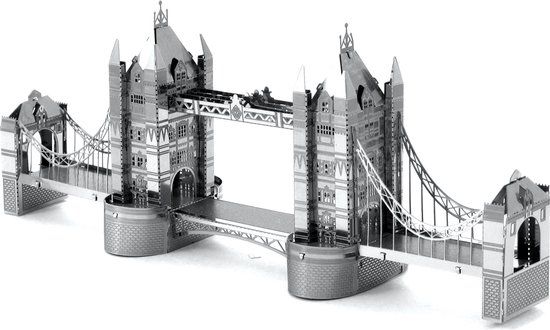 Metal Earth London Tower Bridge 3D Model Kit - Metal - 60 Pieces