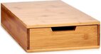 Kinvara Koffie cup/capsule houder/dispenser lade bamboe hout 30 x 30 x 10 cm - Ladekastje Nespresso/dolce Gusto cups