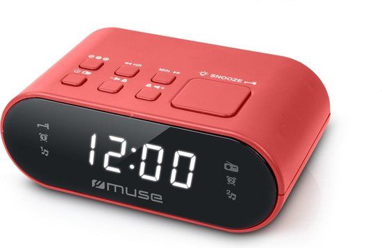 Muse Electronics Muse M-10RED - Compacte wekkerradio - Rood