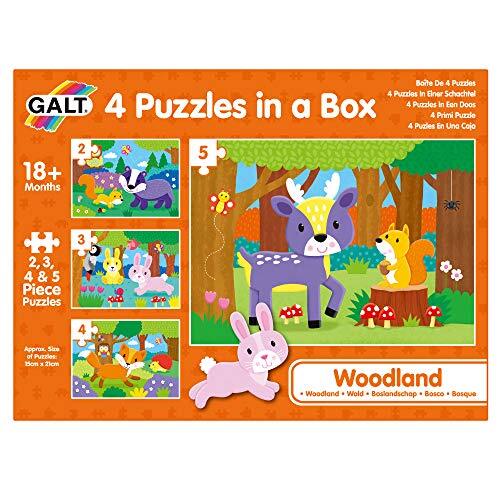 Galt Speelgoed 4 Puzzels in een Doos - Woodland