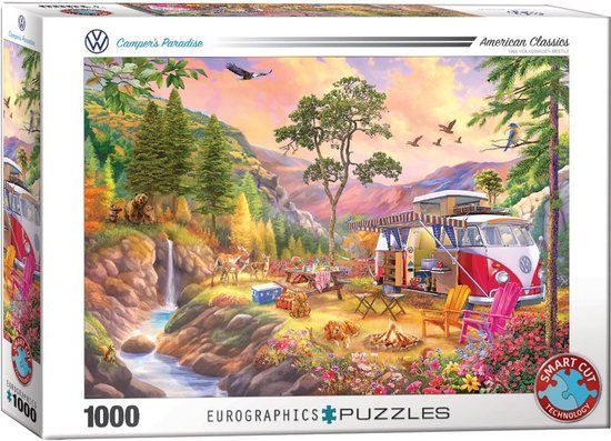 VW Bus - Camper's Paradise Puzzel (1000 stukjes)