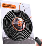 Bumper de protection de porte - Protection flexible en caoutchouc - Noir