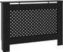 vidaXL Radiatorombouw 112x19x81 cm MDF zwart