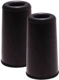 Benson Deurbuffers / deurstoppers - 2x - zwart - rubber - 75 x 40 mm - deurstop