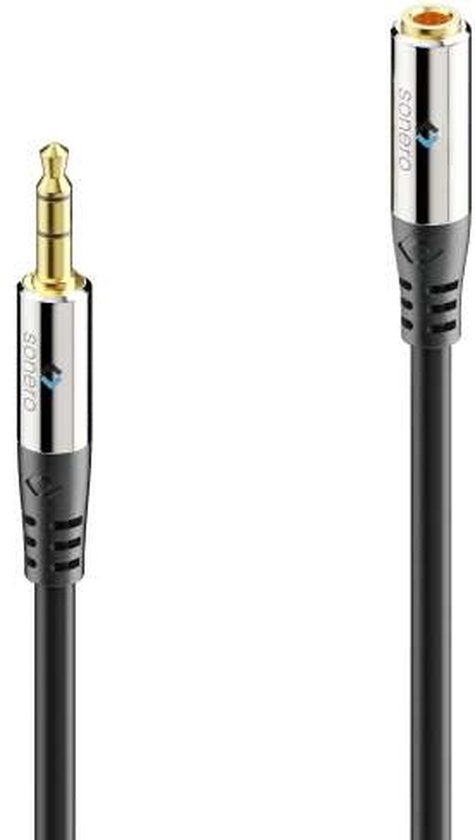 sonero S-AC550-050 audio kabel 5 m 3.5mm Zwart