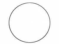 RAYHER HOBBY Metalen ring, 30 cm ø, zwart gecoat