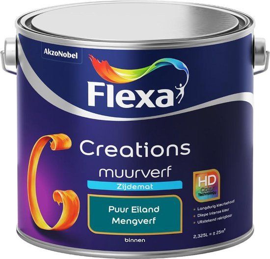 Flexa Creations Muurverf Zijde Mat - Puur Eiland - 2.5 liter