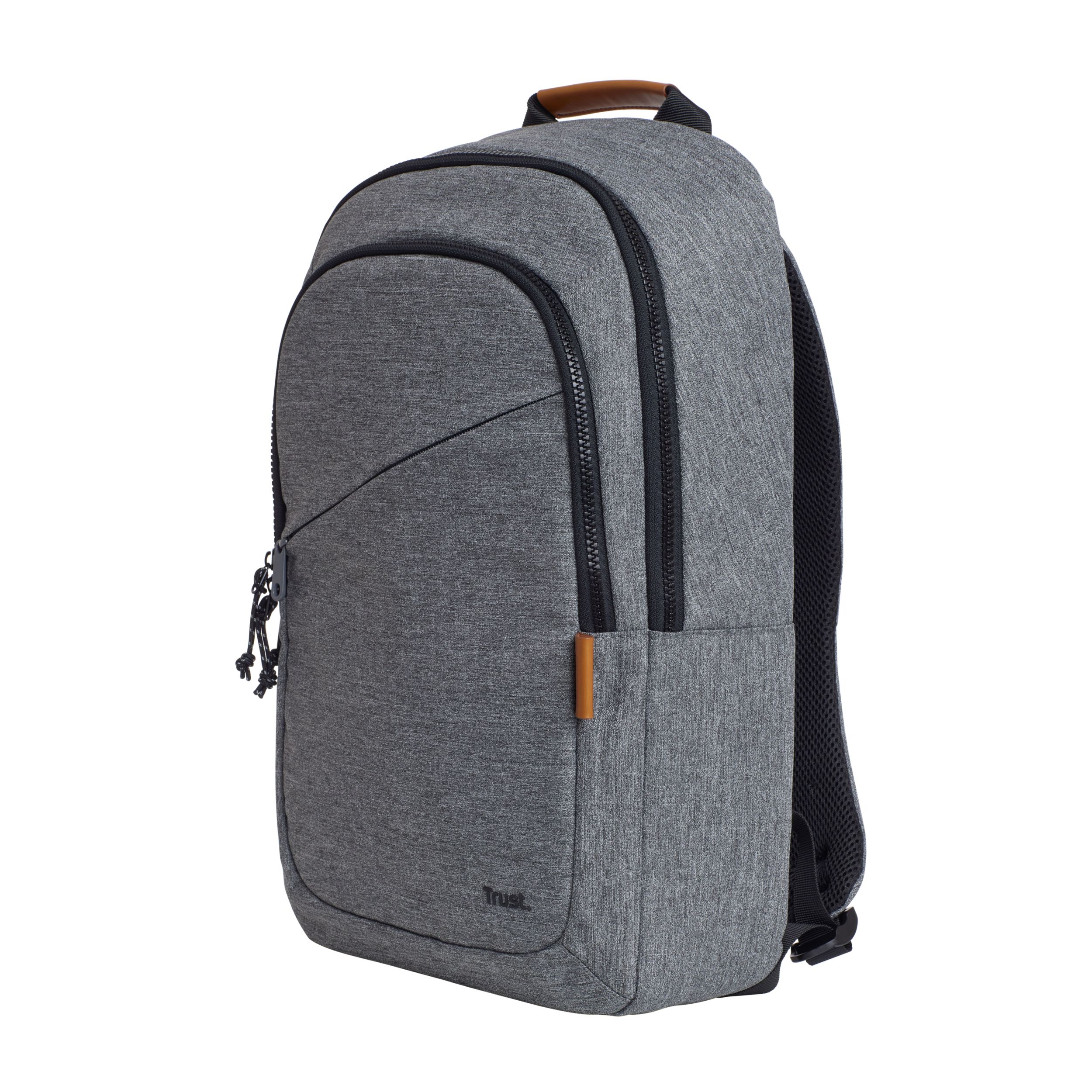 Trust Avana 16" Laptop Backpack - Grey - Recycled Material