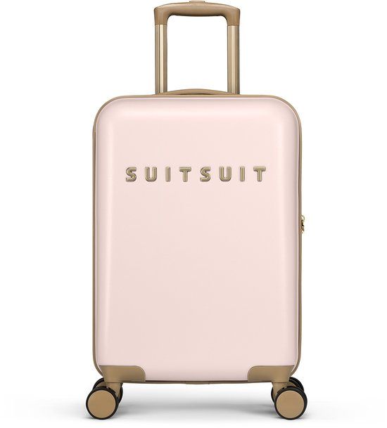 SUITSUIT Fusion Handbagage Koffer 55x35x20 - Rose Pearl - TSA Cijferslot - 33L