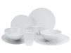 CreaTable, 33069, serie Sofia - wit, 8-delige serviesset, combiservies van porselein, vaatwasser- en magnetronbestendig, Made in Europe