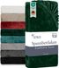Blumtal Drap-housse Hiver Cashmere Touch - 120 x 200 cm - Vert foncé