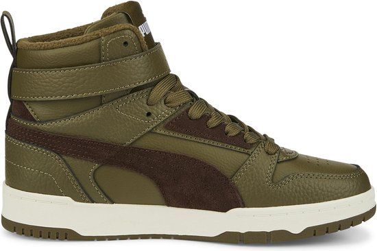 PUMA RBD Game WTR Jr - Kinderen - Maat 36 - Deep Olive-Dark Chocolate-Puma Team Gold