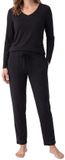 Schiesser Dames pyjama Mix & Relax zwart