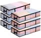 Merkloos Opbergbox onder bed - 90 liter - Transparant - Opvouwbaar - 100 x 50 x 18 cm