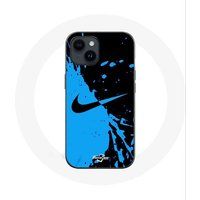 Nike Etui voor Iphone 14 Plus Logo Blauw en Zwart Maniacase
