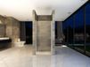 Aloni Porte de douche dans un renfoncement 87-91x190cm - Porte battante - Verre transparent - Anticalcaire
