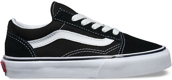 Vans OLD SKOOL Sneakers Kinderen - Black - Zwart - Maat: 0888655562957