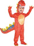 Amscan Kostuum Dino Junior Polyester Oranje Maat 104/116